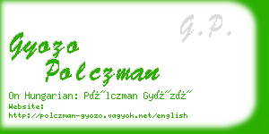 gyozo polczman business card